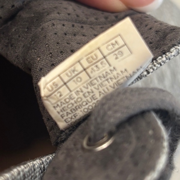 Toms Grey Lace Del Rey Sneakers Size Women's 12 - Picture 6 of 6